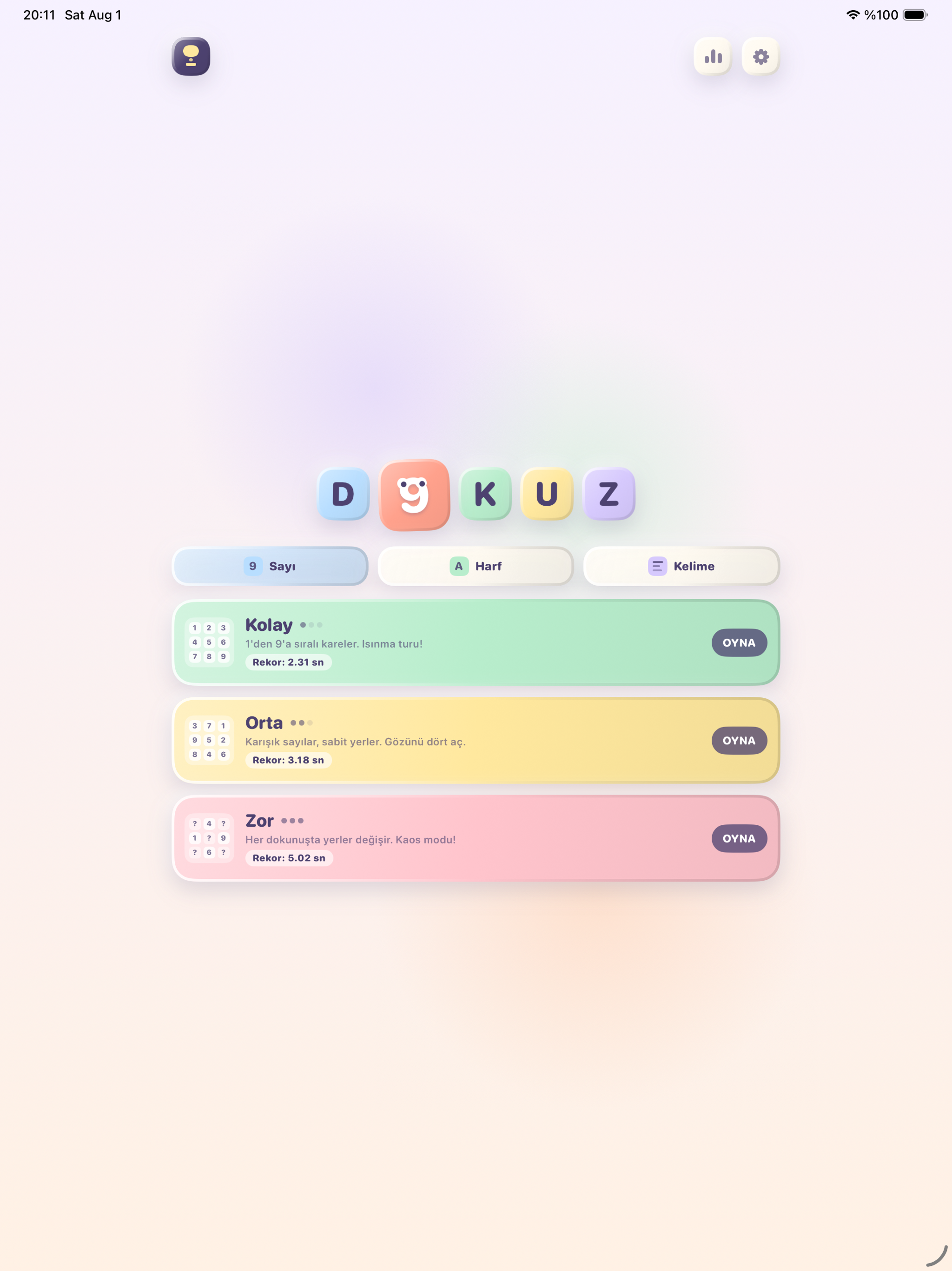 Dokuz - Hız ve Refleks Oyunu screenshot 9