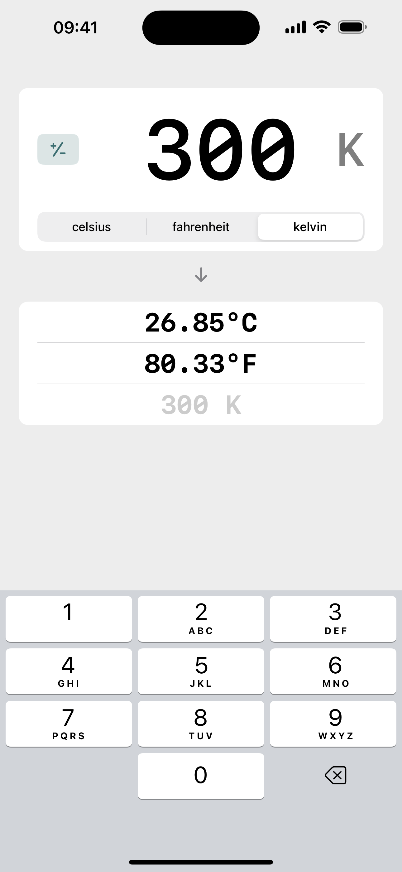 Temperature Converter ∞