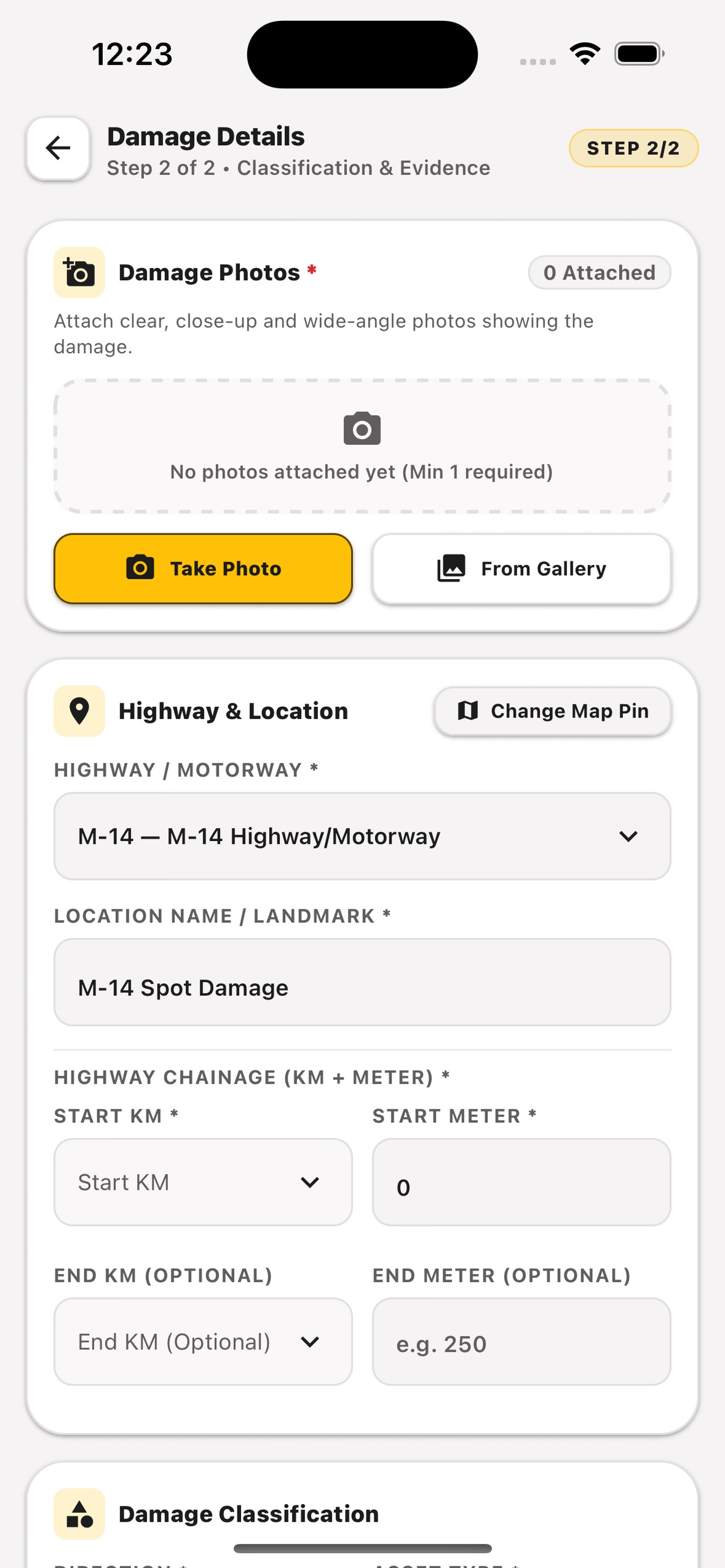 Screenshot 3 of Road Damage Reporting