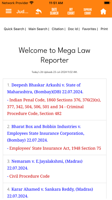 Mega Law Reporter Screenshot