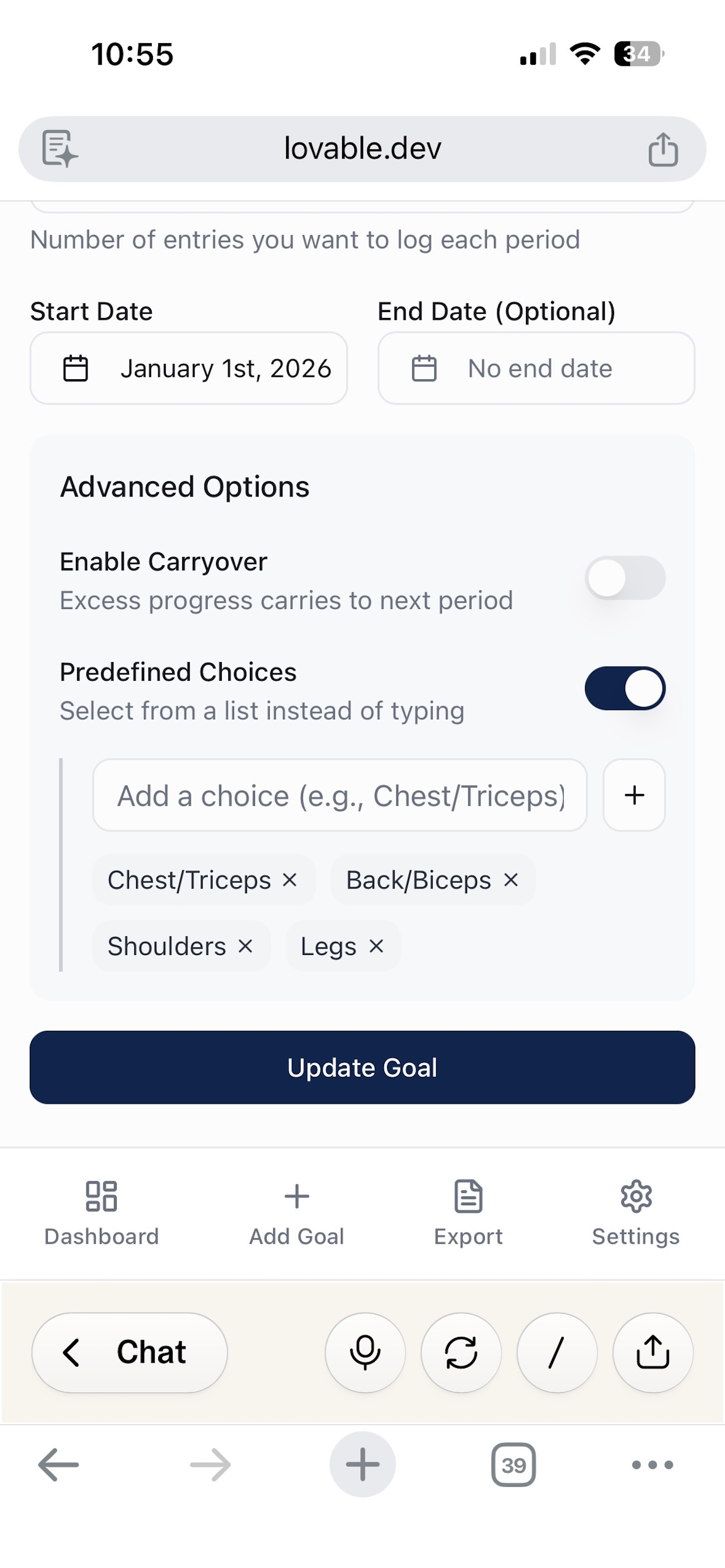 OnTrack - Goal Tracker screenshot 3