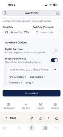 OnTrack - Goal Tracker screenshot