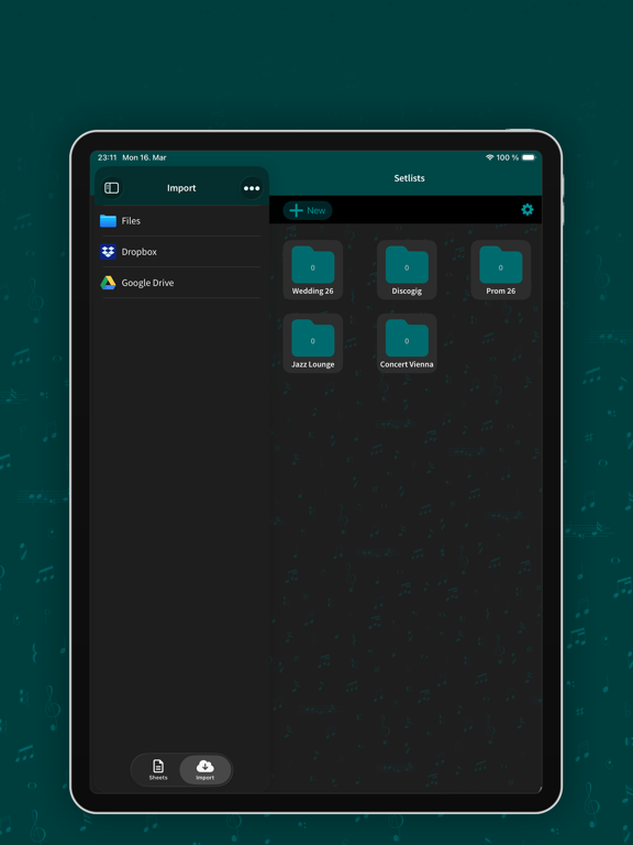 Screenshot #6 pour Leadsheet - Setlist Organizer