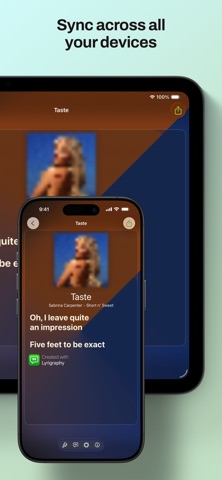 Lyrigraphy: Lyrics Art screenshot
