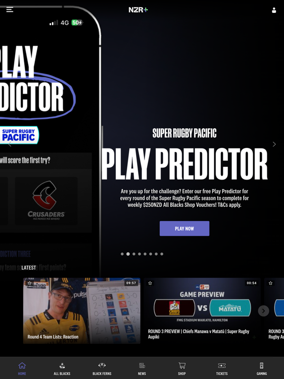 NZR+ iPad screenshot 4 - Sports app