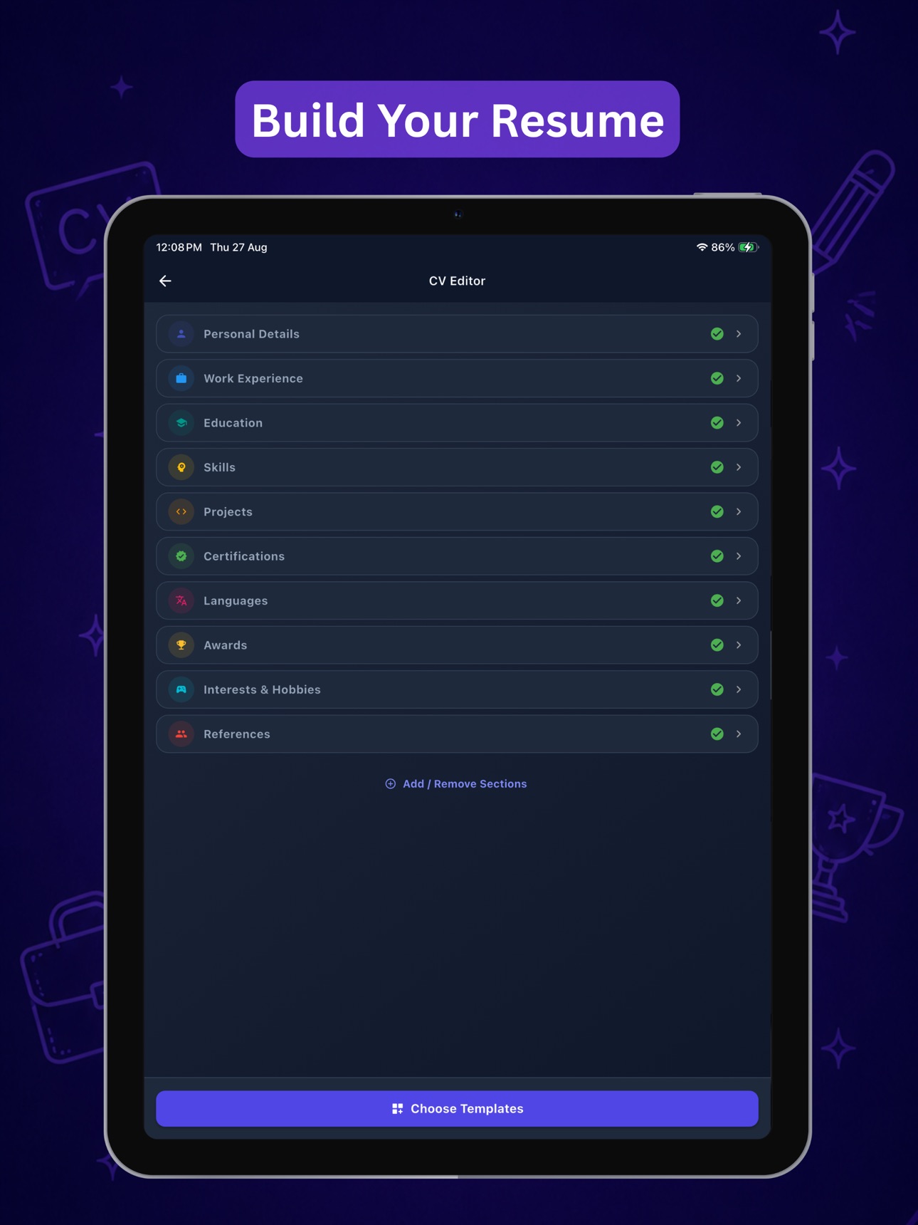Screenshot 7 of CareerPrep: Resume Builder