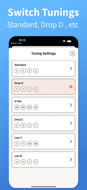 Bass Tuner - TuneGuide screenshot 4