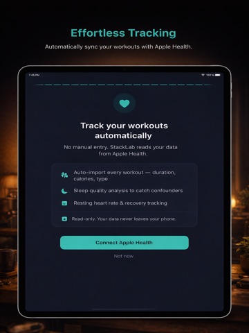 StackLab - Supplement Tracker iPad screenshot