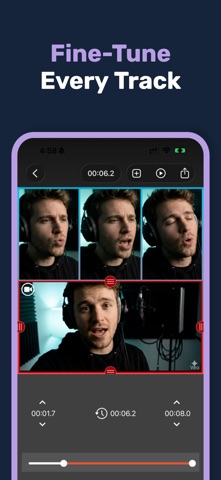Acapella Editor: Mix Videos iPhone screenshot