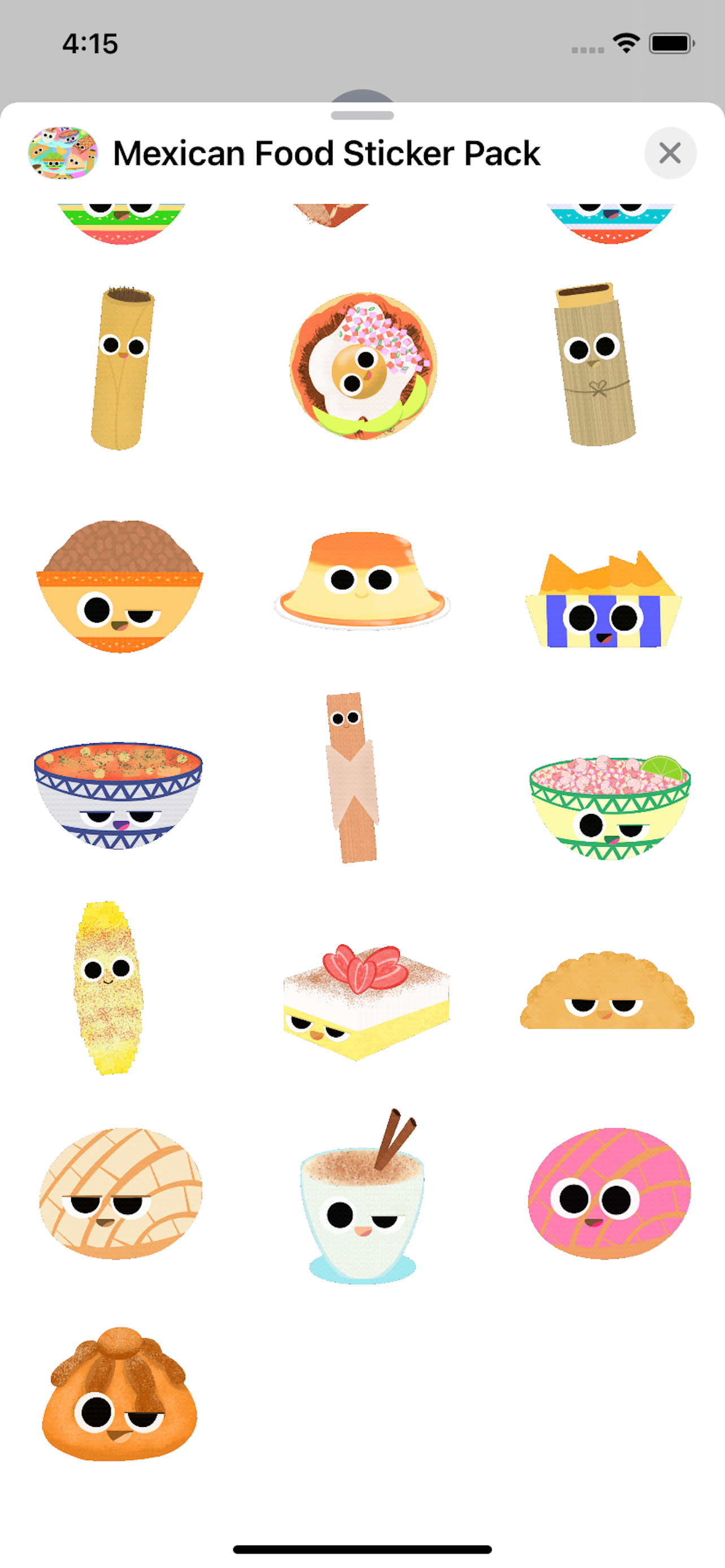 Mexican Food Sticker Pack
