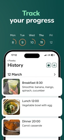 Foodzy – food journal iPhone screenshot