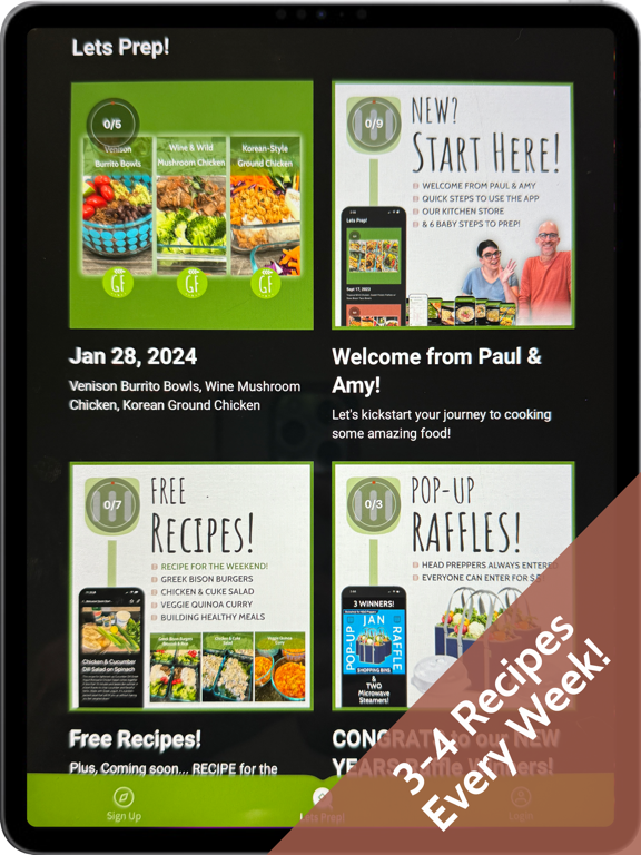 Lets Meal Prep iPad screenshot 2 - Health & Fitness app