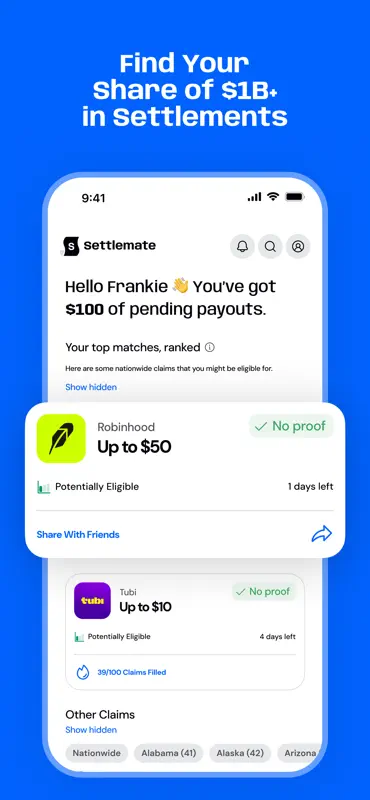 Settlemate: Claim Savings screenshot 3 of 5