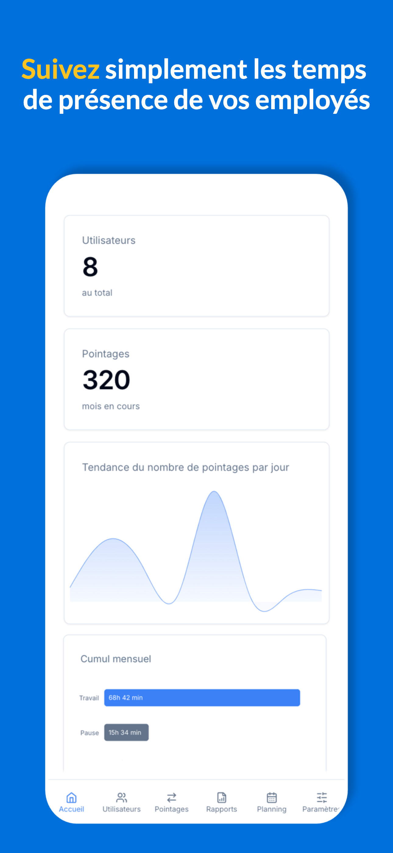 Pointeuse - Stafscan