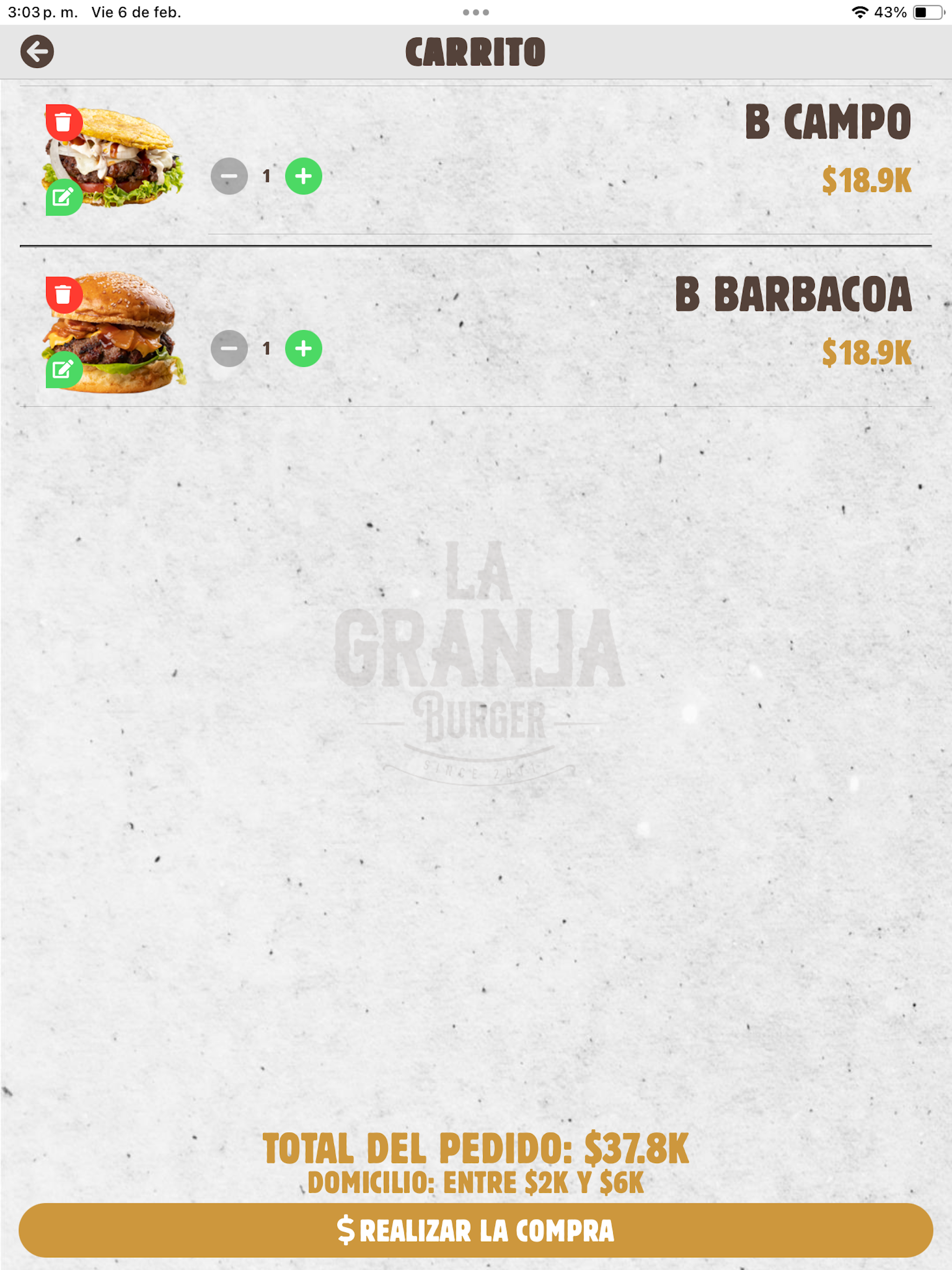 La Granja Burger screenshot 9
