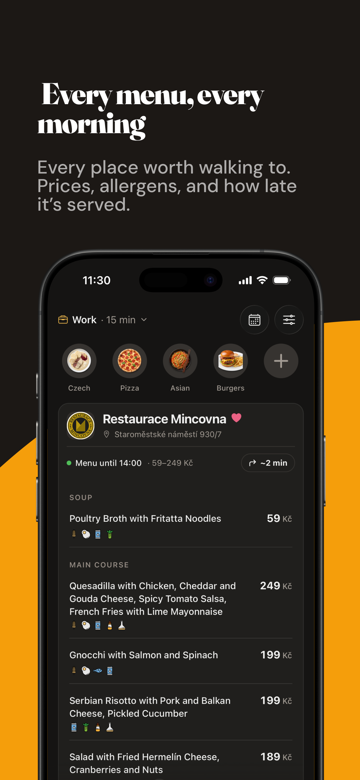 MeHungry: Daily Menu in Prague