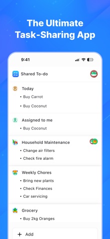 Shared Todo screenshot