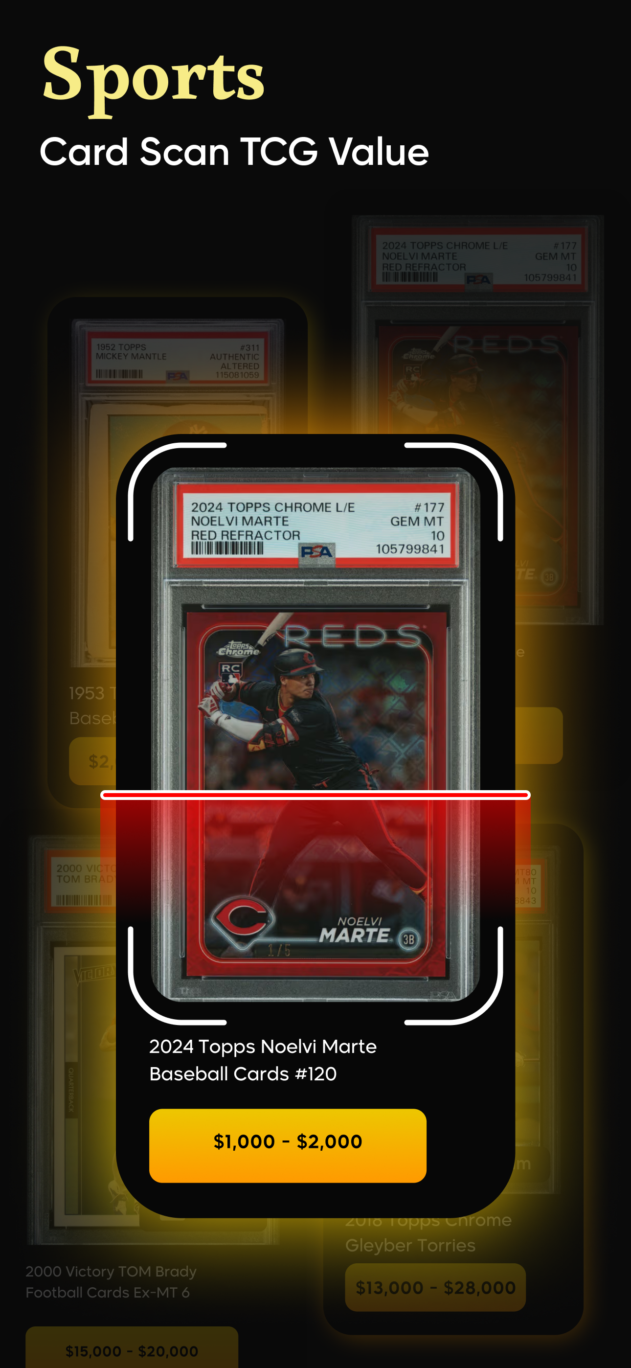 Sports Card TCG : Scan Value