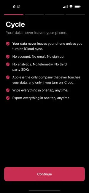 Cycle: Private Period Tracker screenshot 1