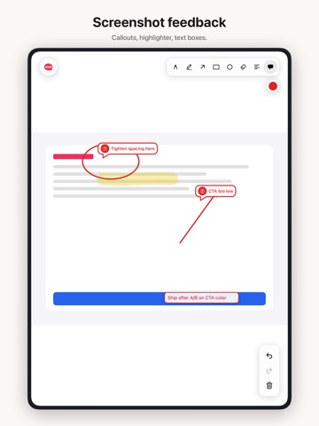 Mark Draft: Screenshot Markup iPad screenshot