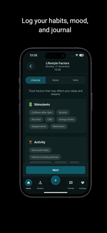 Oryma - Mood and dream tracker iPhone screenshot