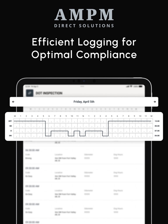 AM PM DIRECT SOLUTIONS iPad screenshot 1 - Business app