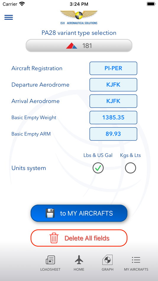 #6. PA28 W&B mobile (iOS) Podle: Pedro Isidoro