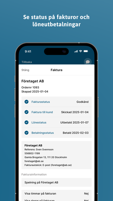 Frilans Finans Screenshot