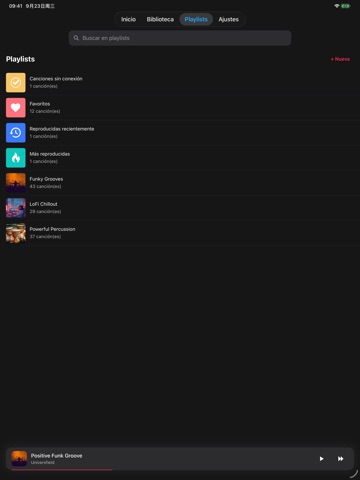 Lark Musi - MP3 Player y EQ iPad screenshot 5