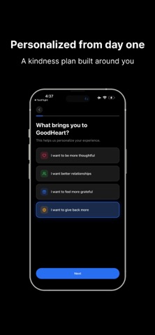 GoodHeart - Kindness Tracker screenshot