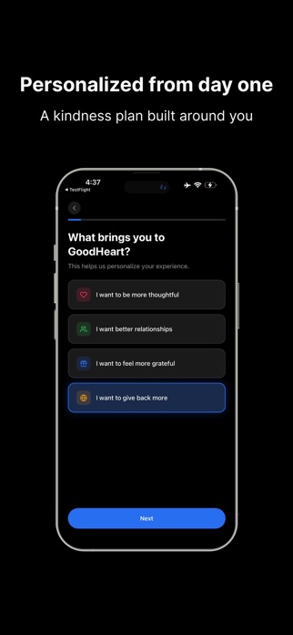 GoodHeart - Kindness Tracker Screenshot 5 of 6