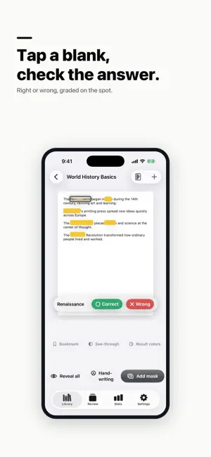 BlankStudy: Cloze Study screenshot 3