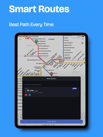 Los Angeles Metro Guide iPad screenshot