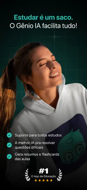 Gênio IA: Tutor de Estudantes iPhone screenshot 1