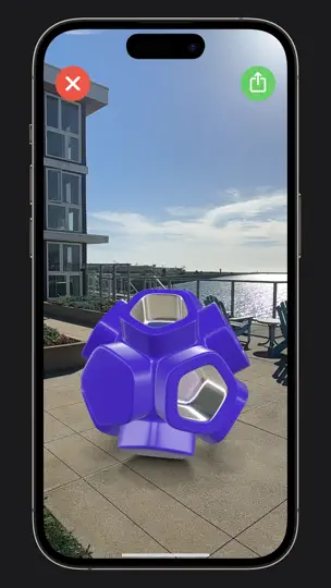 Capture d'écran de Valence 3D sur iPhone 8
