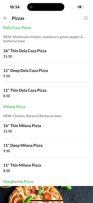 Pizza Amore Wakefield. Screenshot 3 of 4