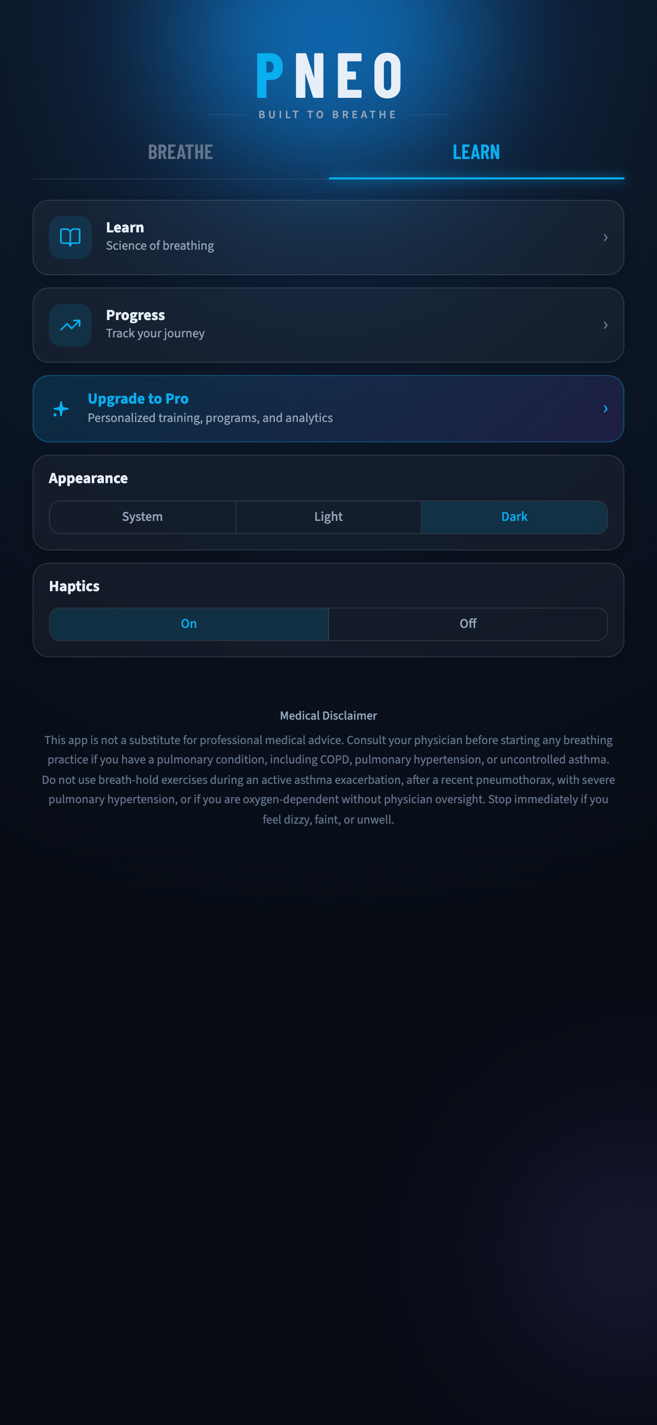 PNEO Breathe screenshot 4