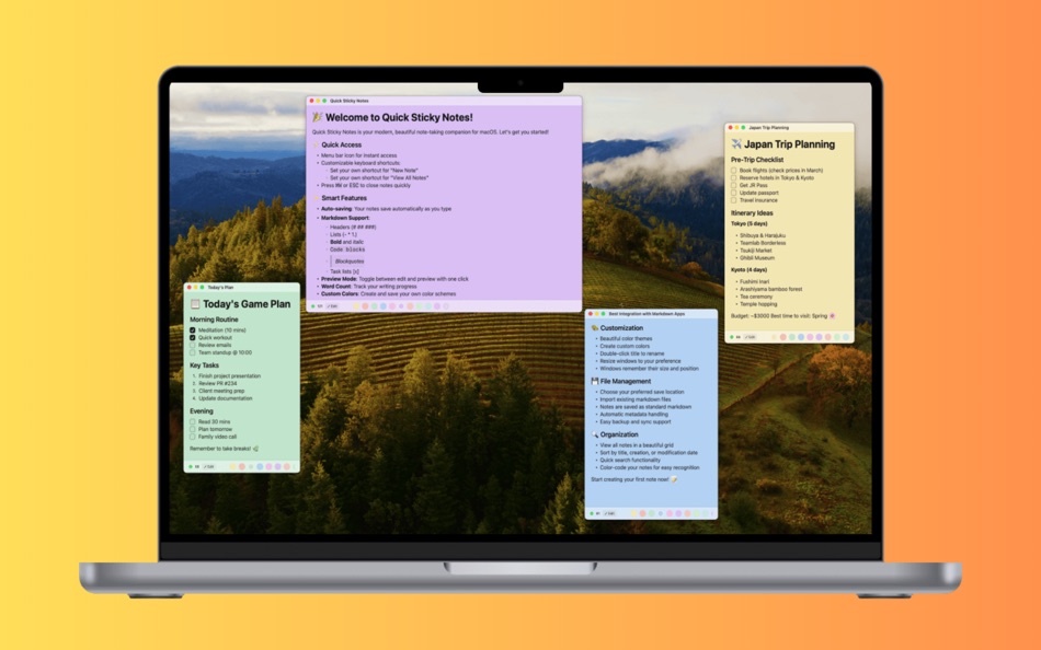 #4. Quick Sticky Notes (macOS) 来自: Prakash Joshi