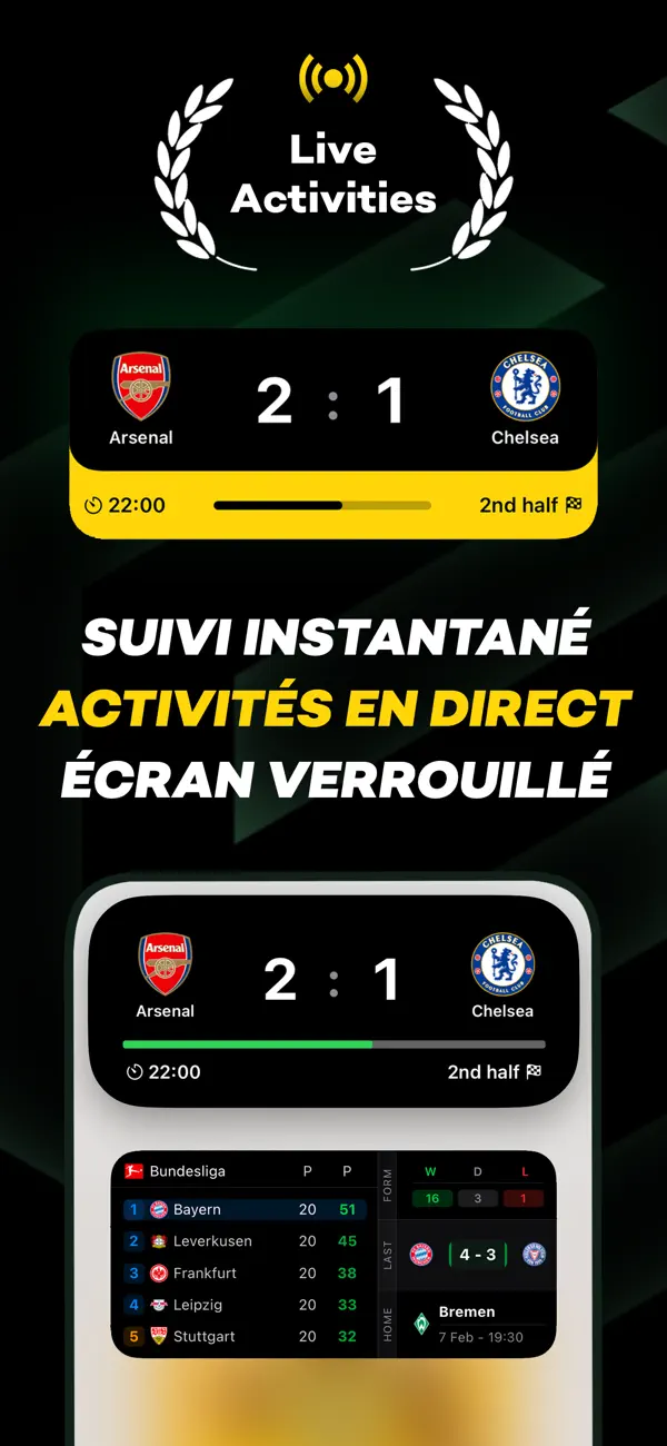 Screenshot #1 pour Standings · Scores Live