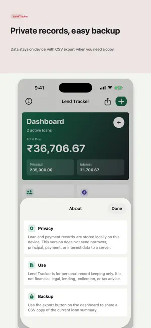 Lend Tracker screenshot 3
