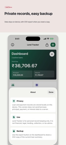 Lend Tracker Screenshot 3 of 4