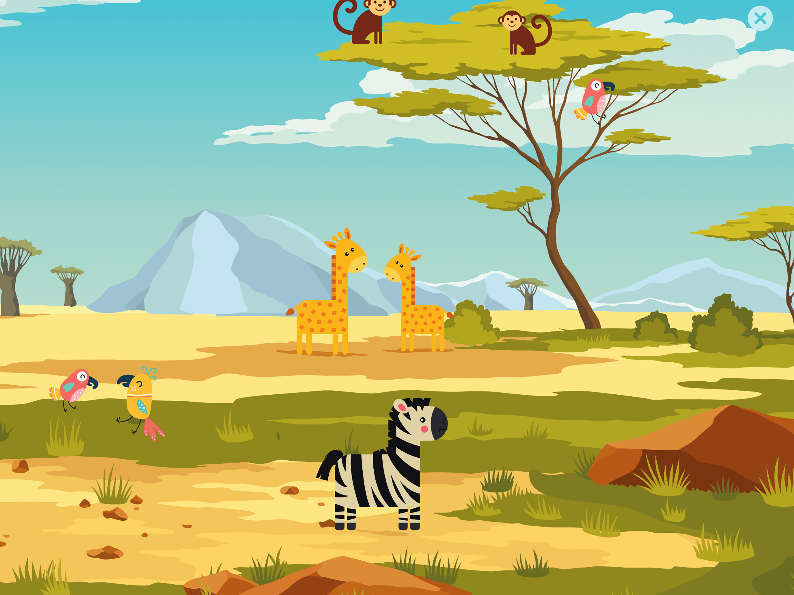 Giraffe & Friends: Tap Animals