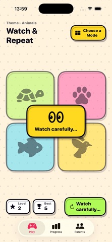 Simon Kids - Memory Game Screenshot 2 of 5