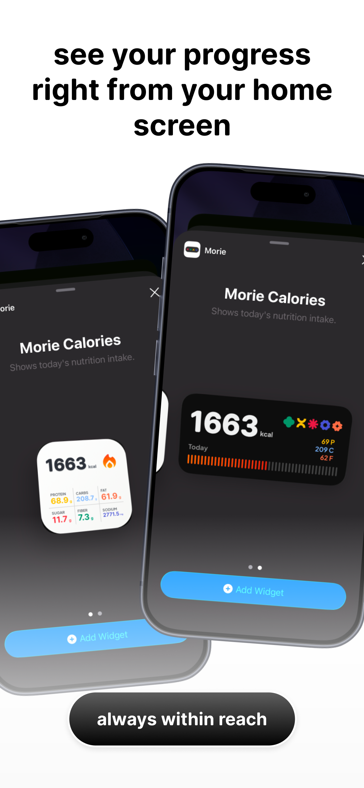 Morie – Your Calorie Diary