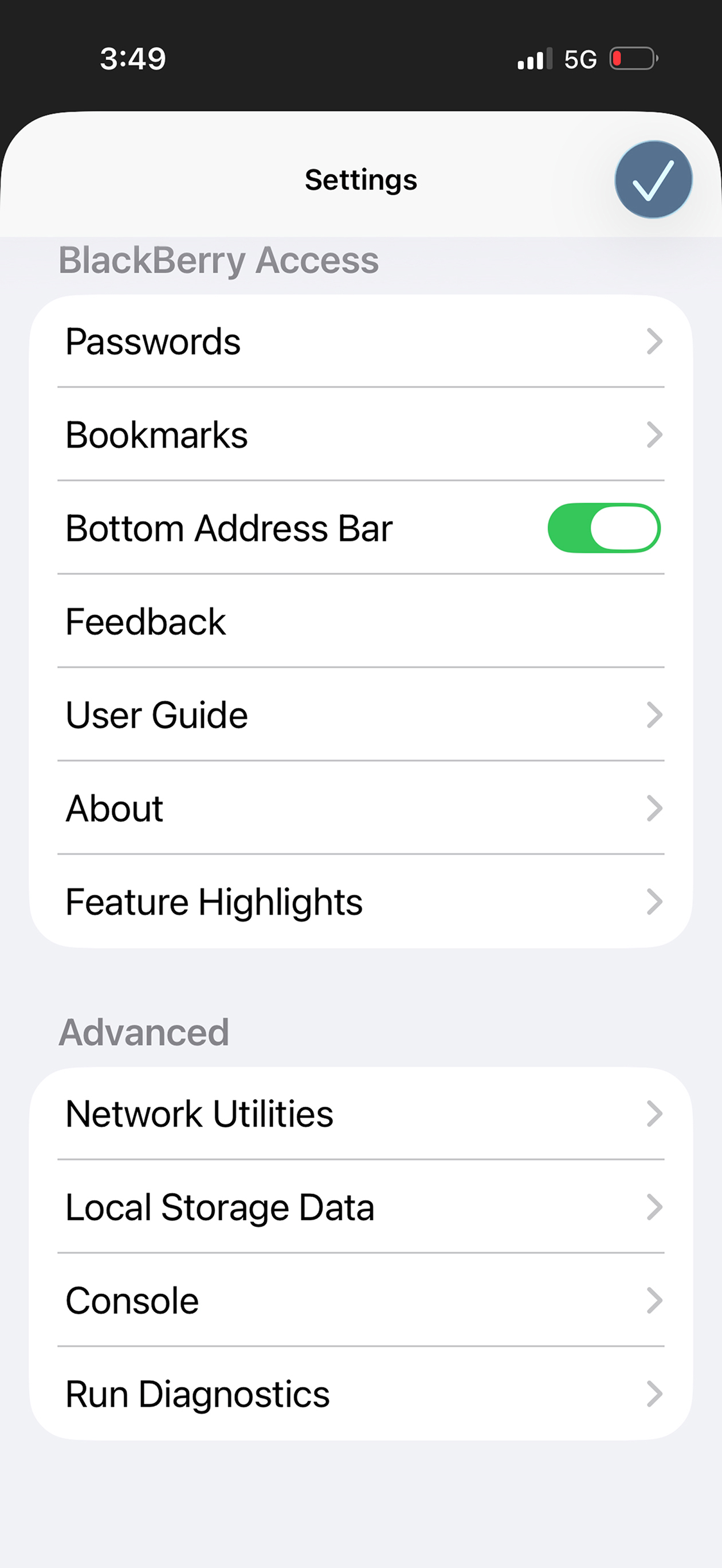 BlackBerry Access screenshot 6
