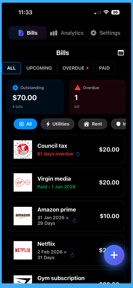 Bill Remind screenshot