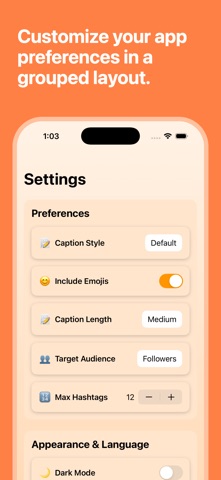 Caption & Hashtag Expert AI screenshot