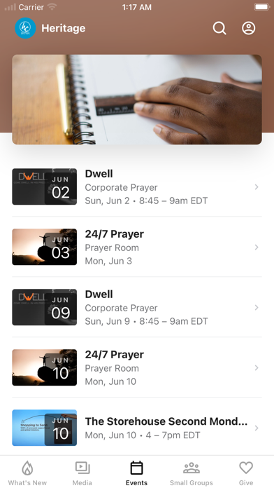 Heritage Church App Screenshot