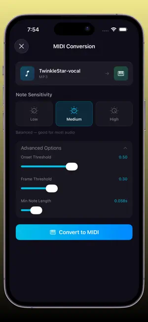 Musician: Audio to Sheet Music screenshot 2