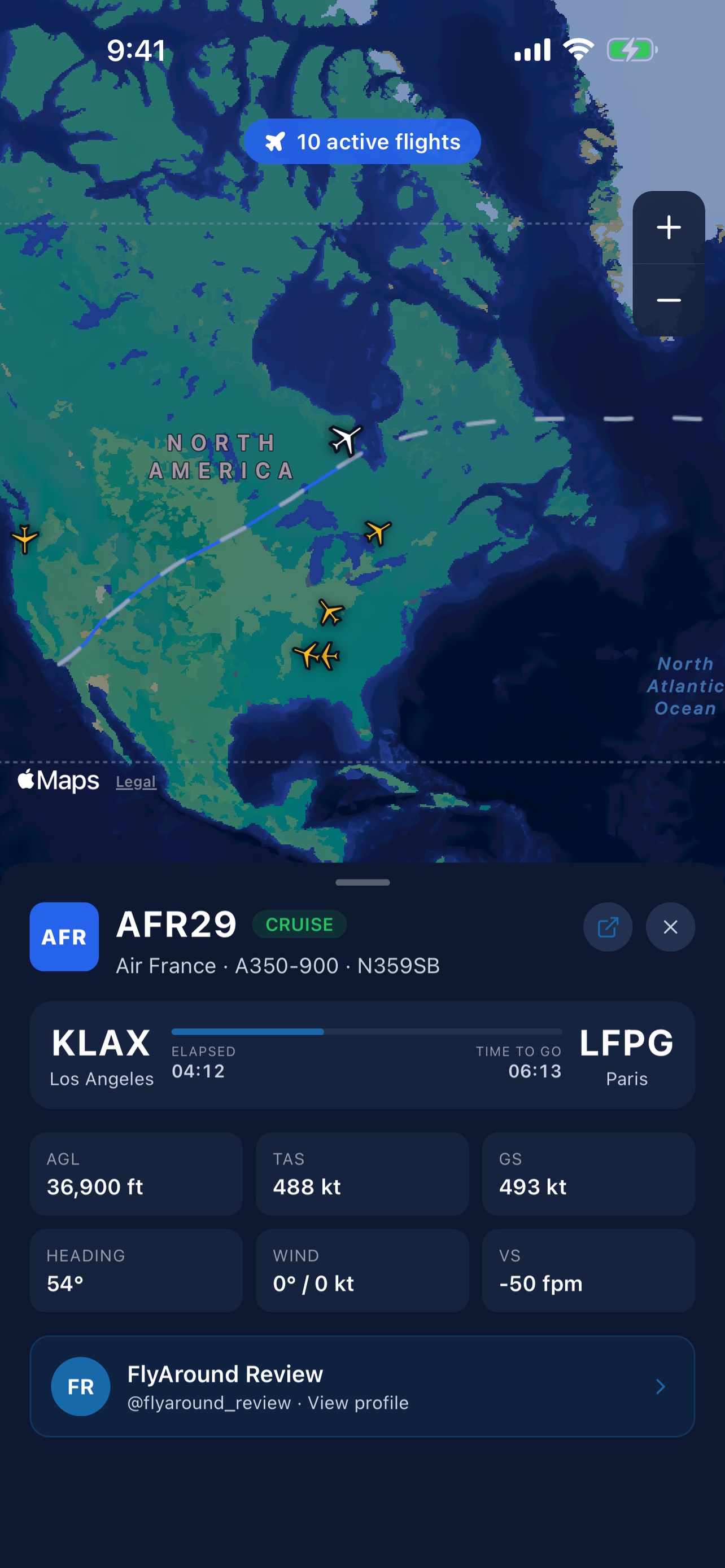 Screenshot 1 of FlyAround Mobile